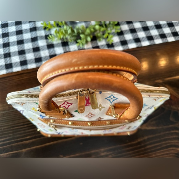 Louis Vuitton Takashi Murakami White Monogram Multicolore Alma - Picture 4 of 17